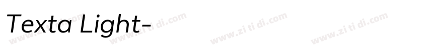 Texta Light字体转换